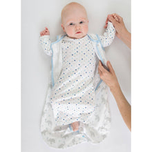 SwaddleDesigns - Cotton zzZipMe Sack, 2-Way Zip, Pastel Pink & Sterling Dots-Paris Pink & Cowboy Blue Baby Boutique