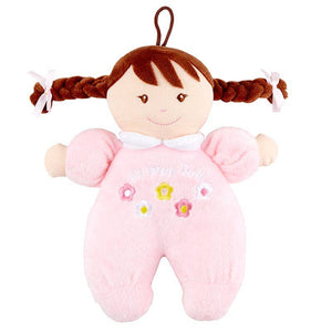 My 1st Doll - Brunette-Paris Pink & Cowboy Blue Baby Boutique