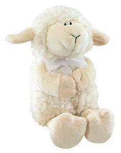 Praying Lamb - Cream-Keepsake-Paris Pink & Cowboy Blue Baby Boutique