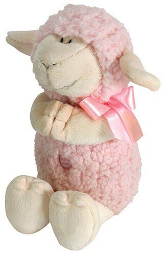 Praying Lamb - Pink-Paris Pink & Cowboy Blue Baby Boutique