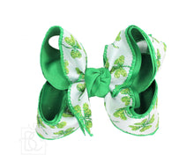 Beyond Creations, LLC - ST. PATRICK'S LUCKY BOWS-Paris Pink & Cowboy Blue Baby Boutique