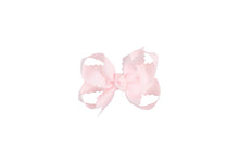 SCALLOPED EDGE BOW-Paris Pink & Cowboy Blue Baby Boutique